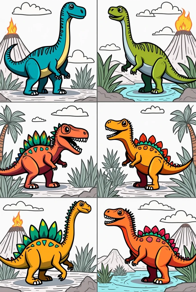 Dinosaur coloring pictures