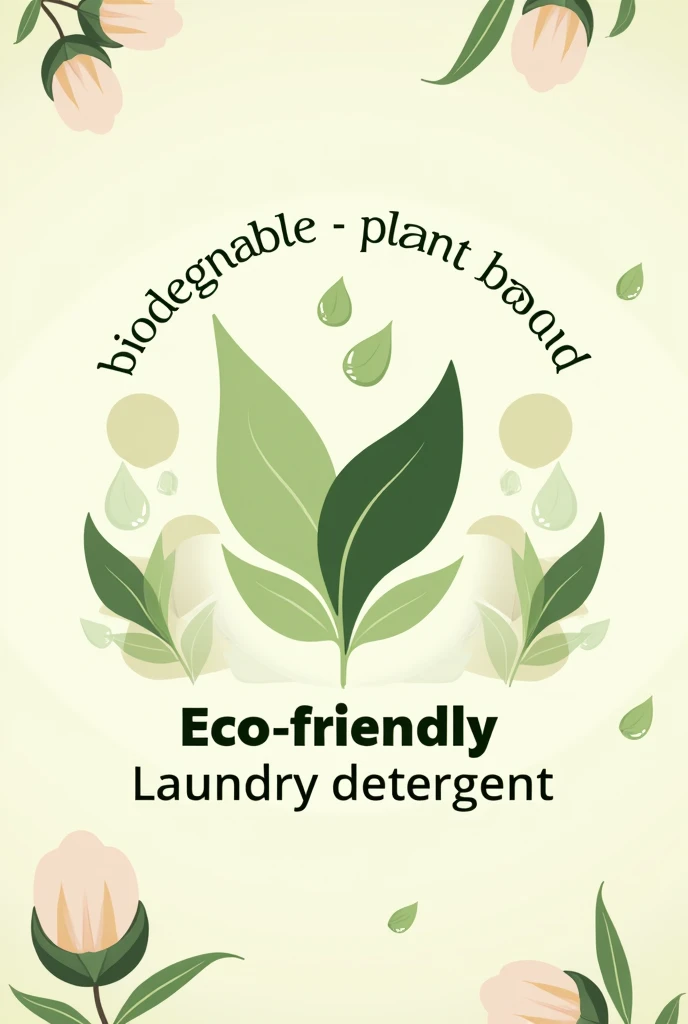 Create me a label to print about an eco-friendly laundry detergent