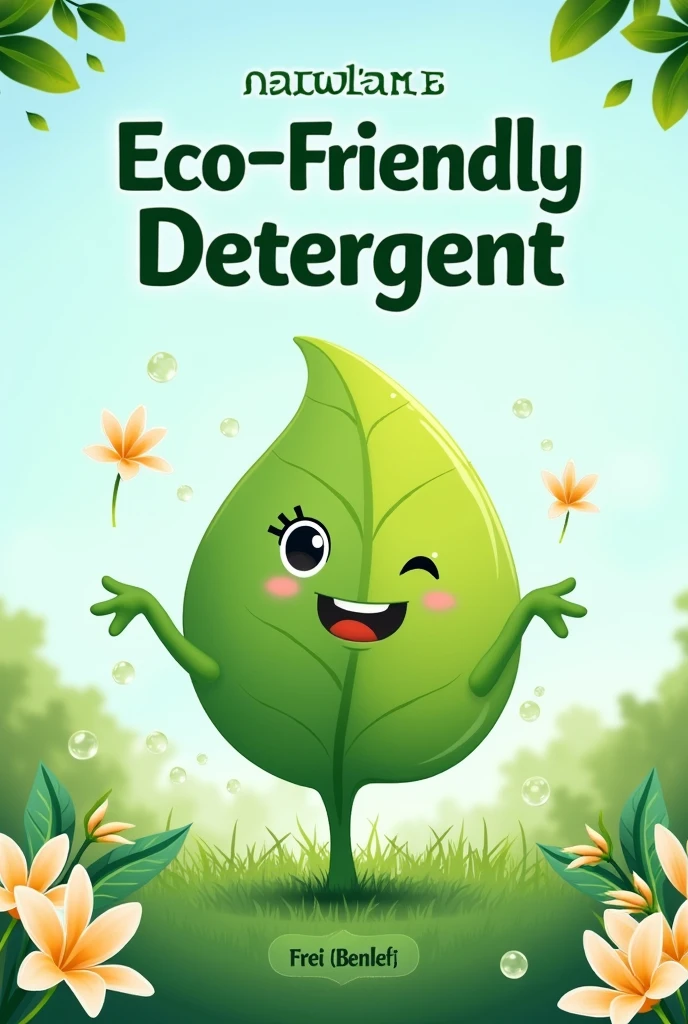 Create me a label to print about an eco-friendly laundry detergent