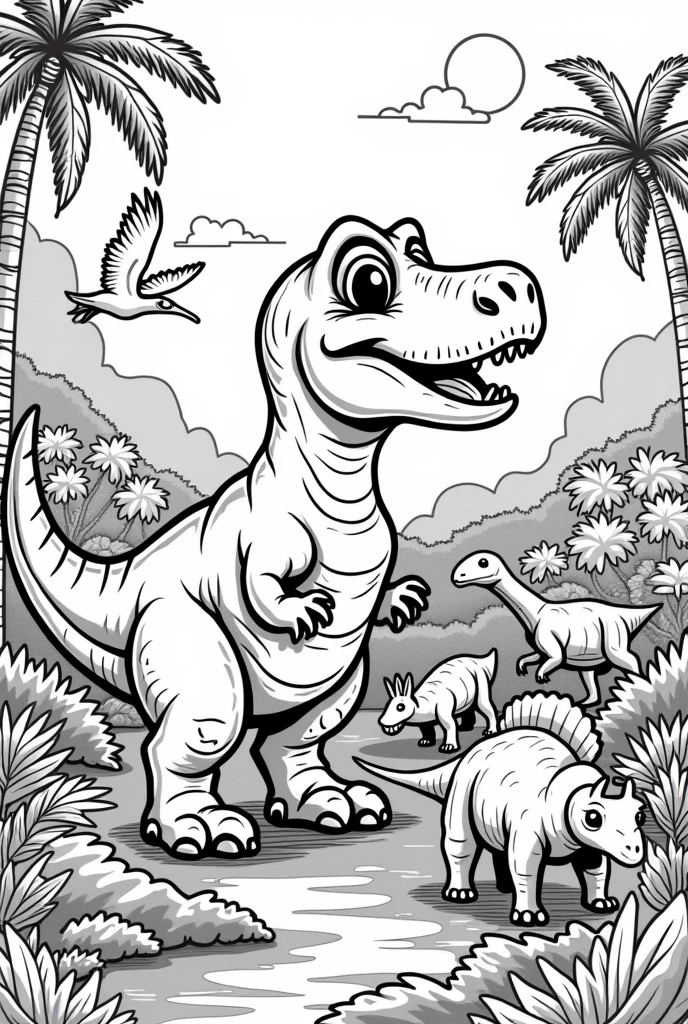 Dinosaur coloring pictures