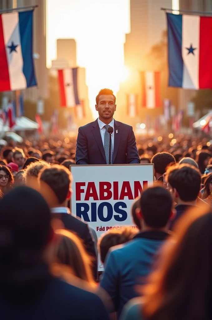 Name "Fabian Rios" as a political slogan