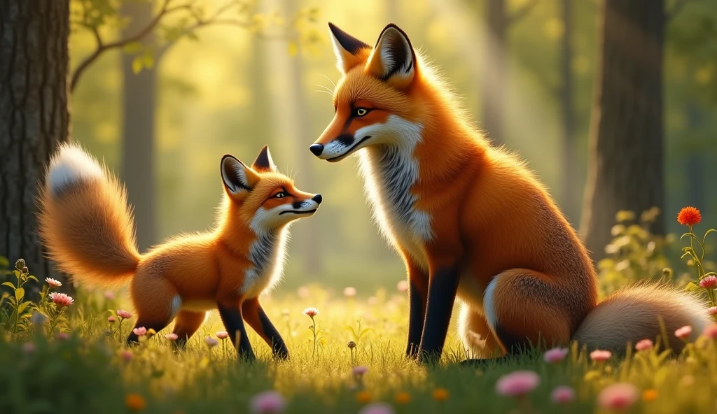 BIG FOX AND SMALLER FOX APPRENTICE
