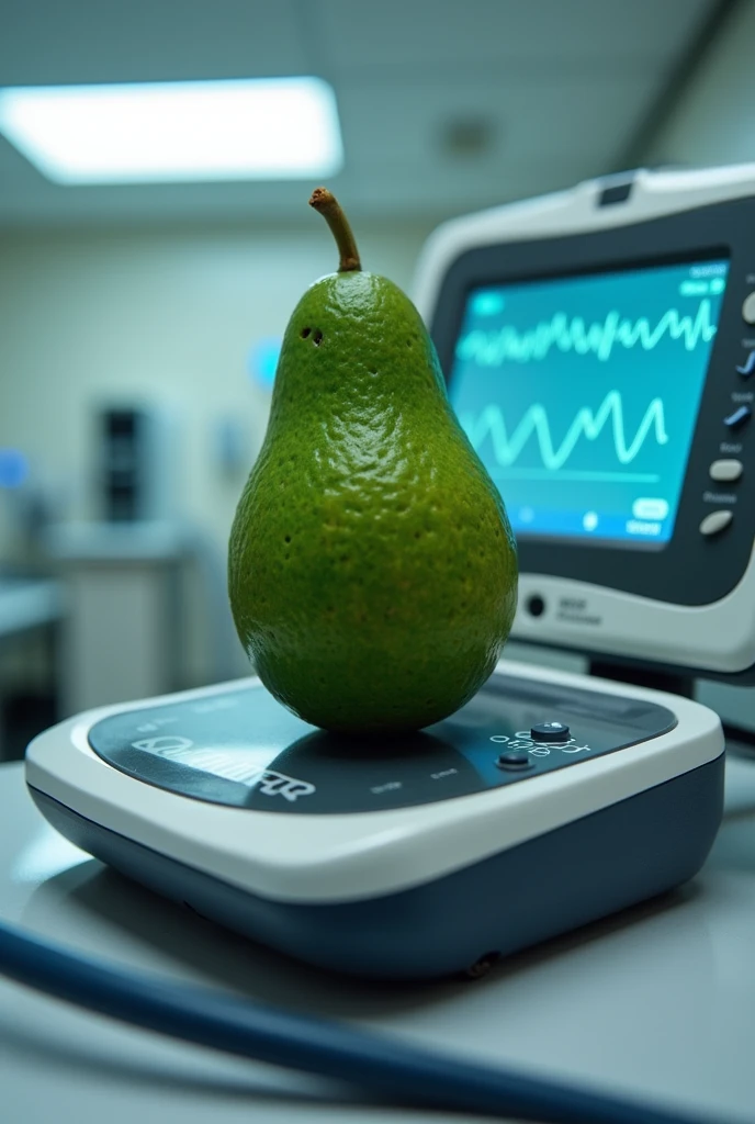 avocado on a holter monitor