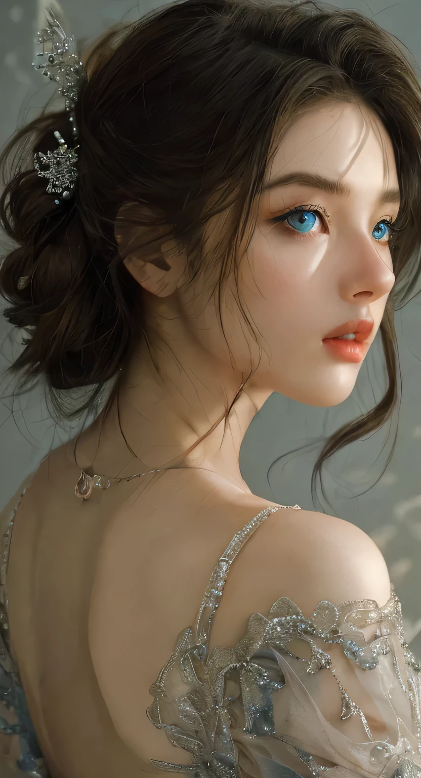 Beautiful girl and beautiful eyes. High quality