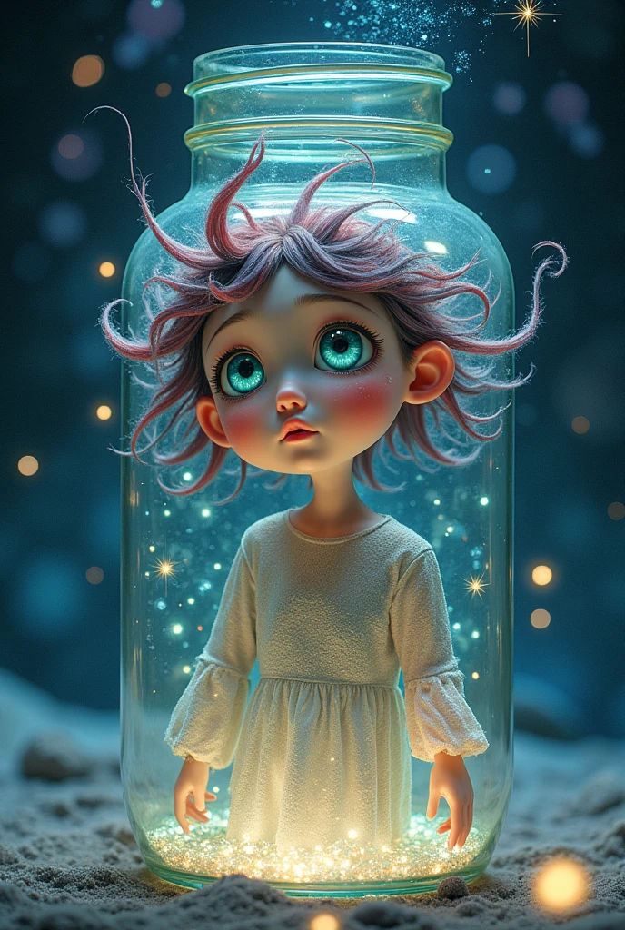 intensely in a bottomless jar