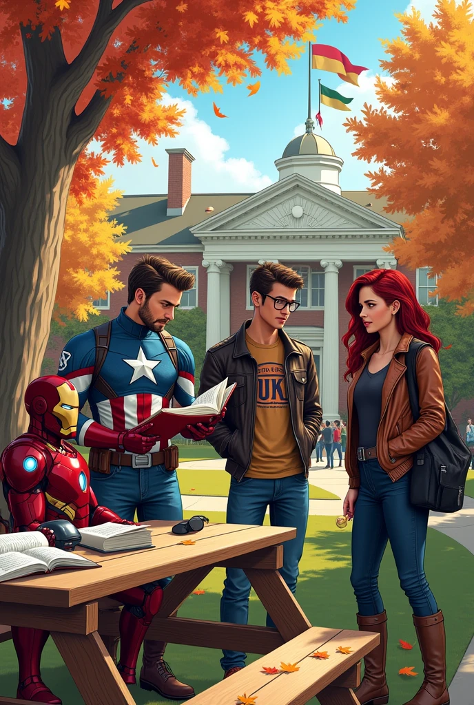 The Avengers in college