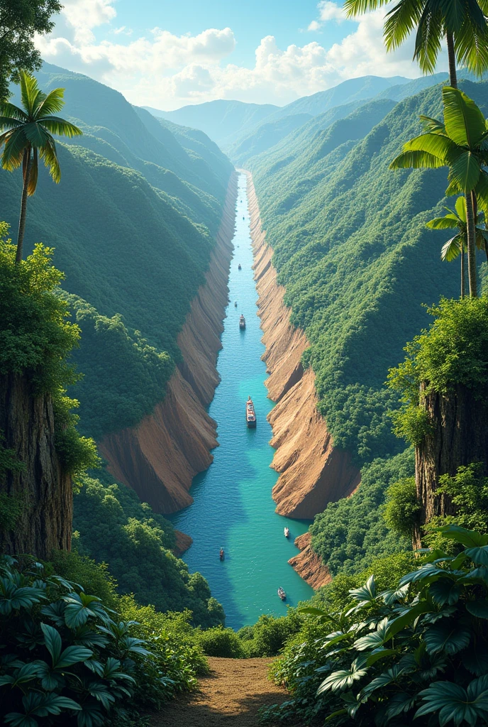 Give me an image of the environmental impact of the Panama Canal