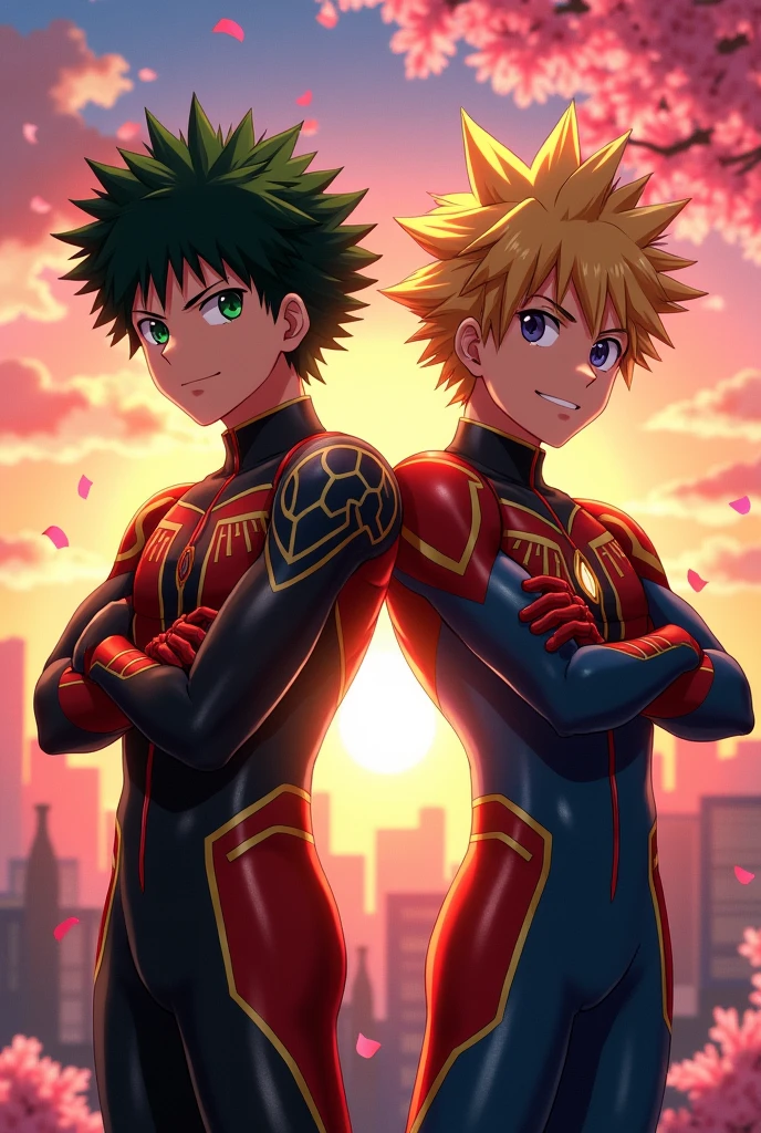 Izuko poses with Bakugo