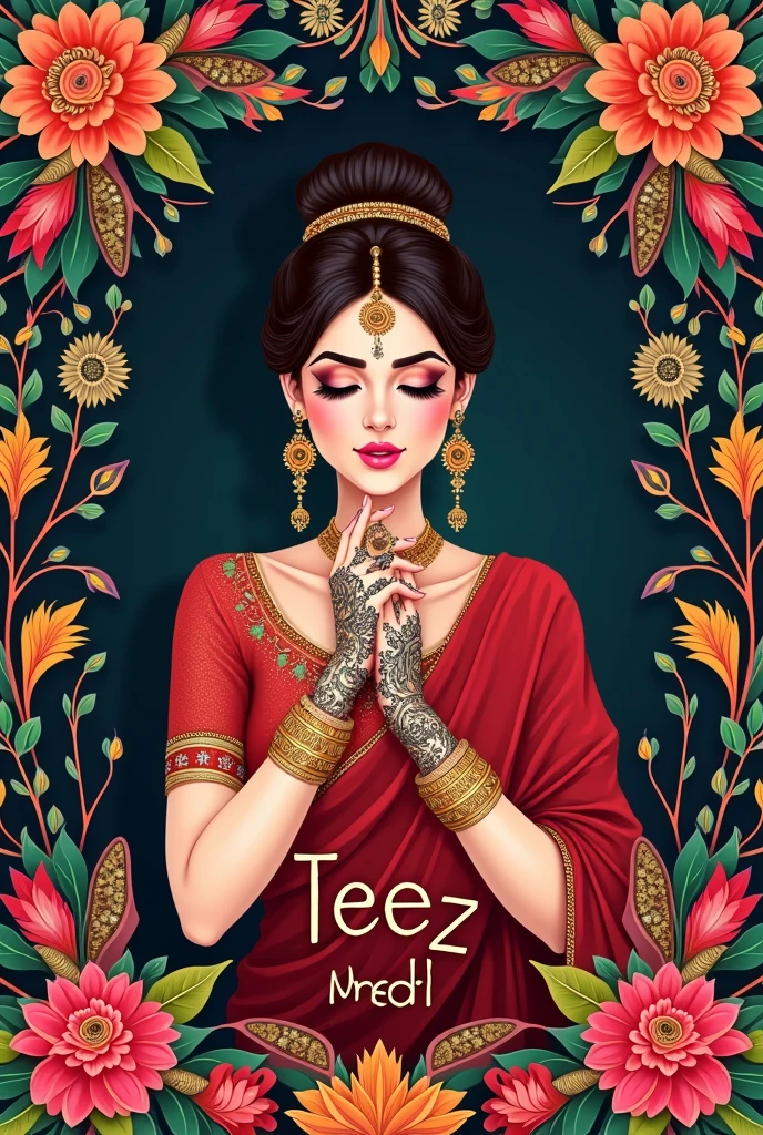 Teez mehandi by daksha logo