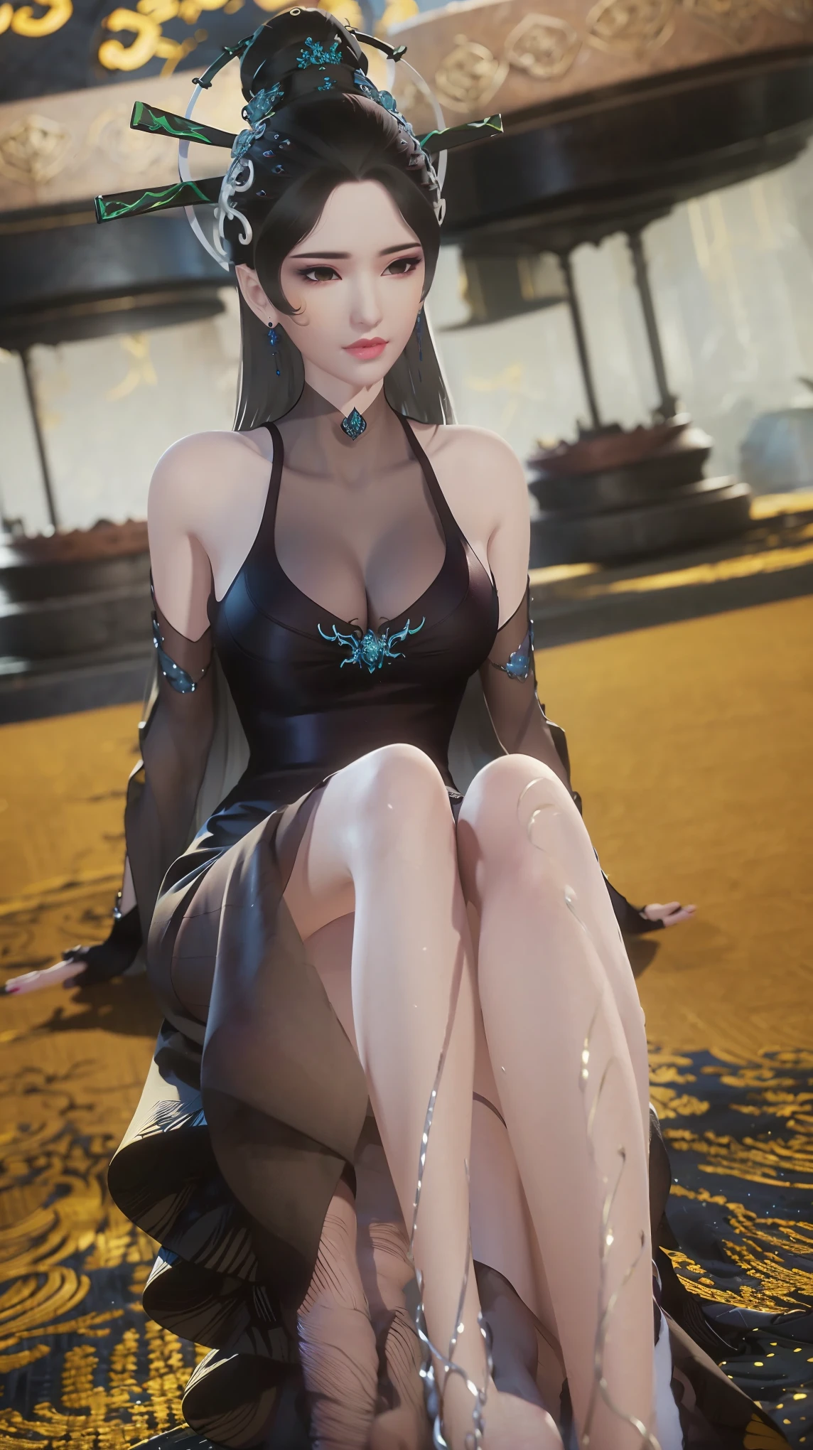 ((Biologically correct number of limbs))、(( Full body image(Including the face)))、4K、masterpiece、((Focus on the face))、((Symmetrical facial features))、The eyes are described in detail、Beautiful woman、Outstanding style、Beautiful arms、Beautiful legs、beautiful hands、(slim)、Facial details、Small earrings、necklace、(white shiny、Shiny dress、barefoot、radiant skin)、(Beautiful legsのアップ)、Sweat,Starry Sky,Starry Sky背景,Deep View,above water
