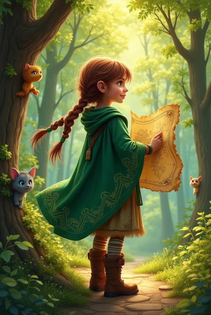girl embarking on a quest
