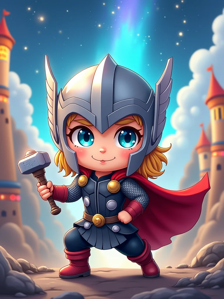 Chibi version of avengers STELL, thor