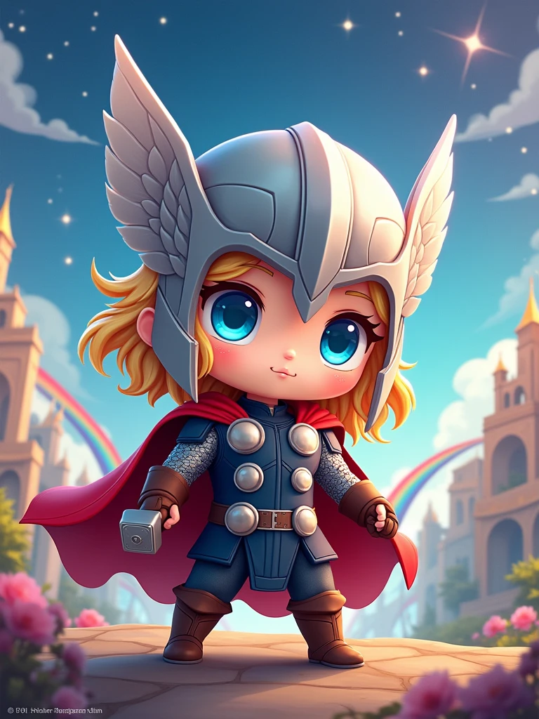 Chibi version of avengers STELL, thor