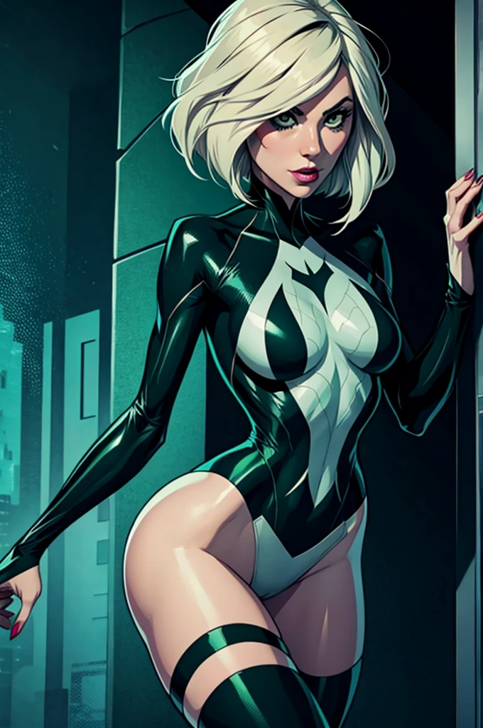 green and black spider gwen