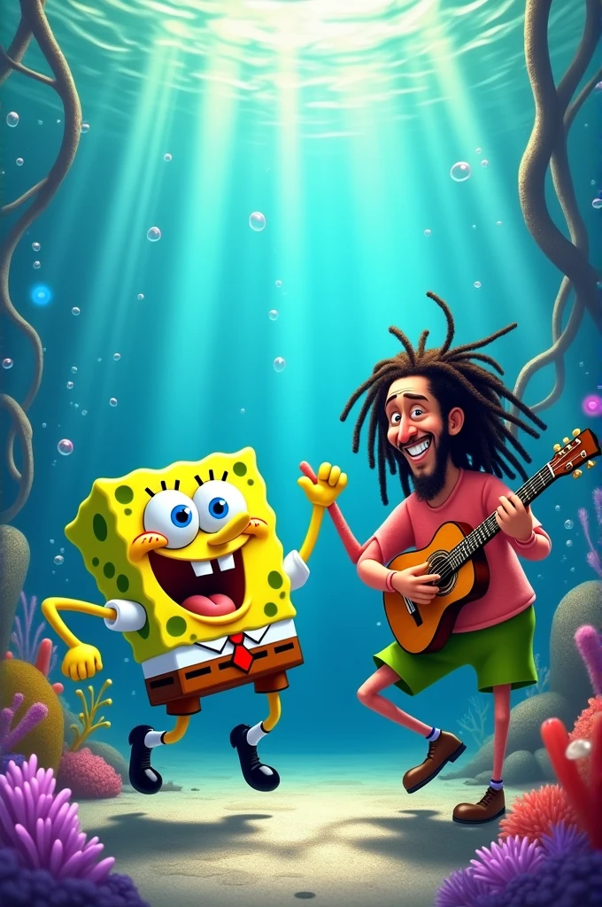 Bob esponja Patrick estrela e Bob marley