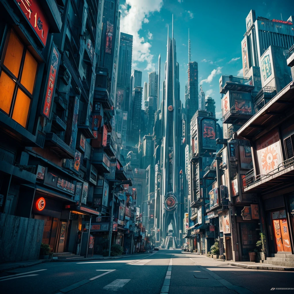 Sci Fi Futuristic City In the Hidden Of Mountain, Naruto City Theme