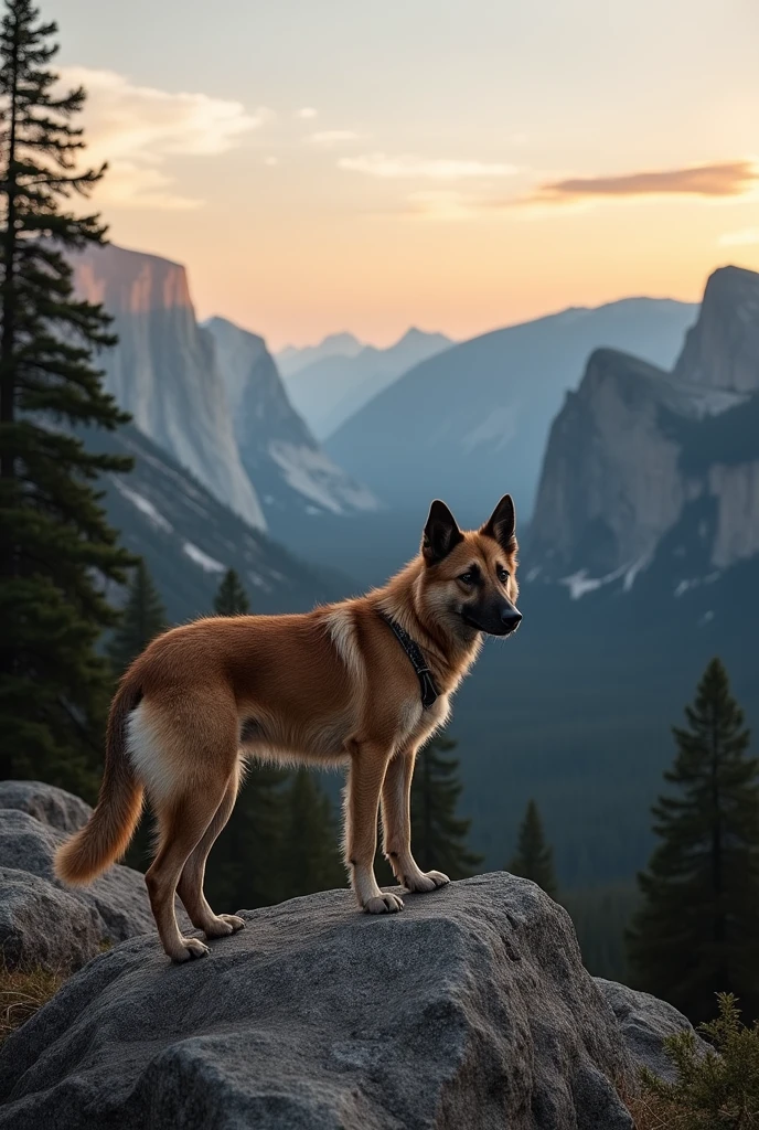 stray dog in the mountains