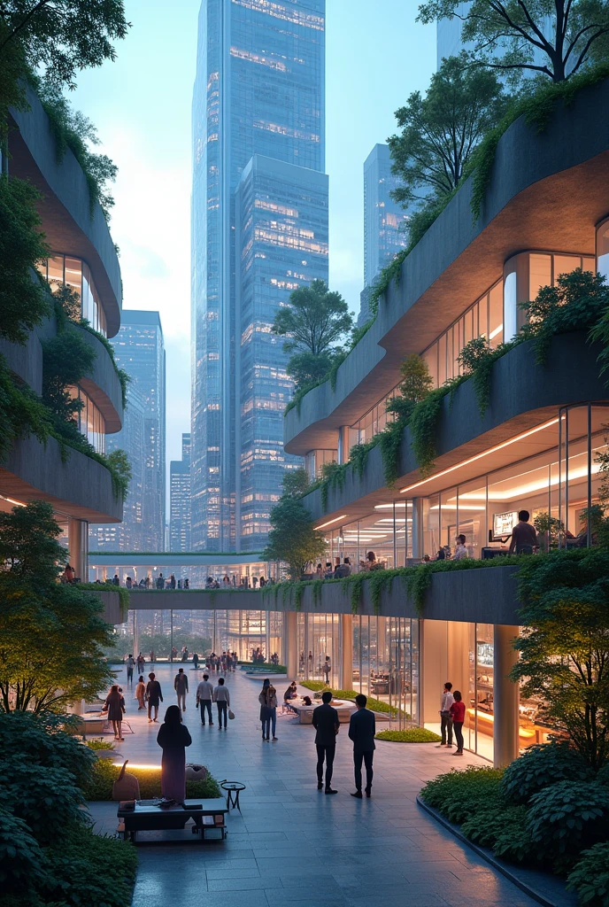 A futuristic headquarters