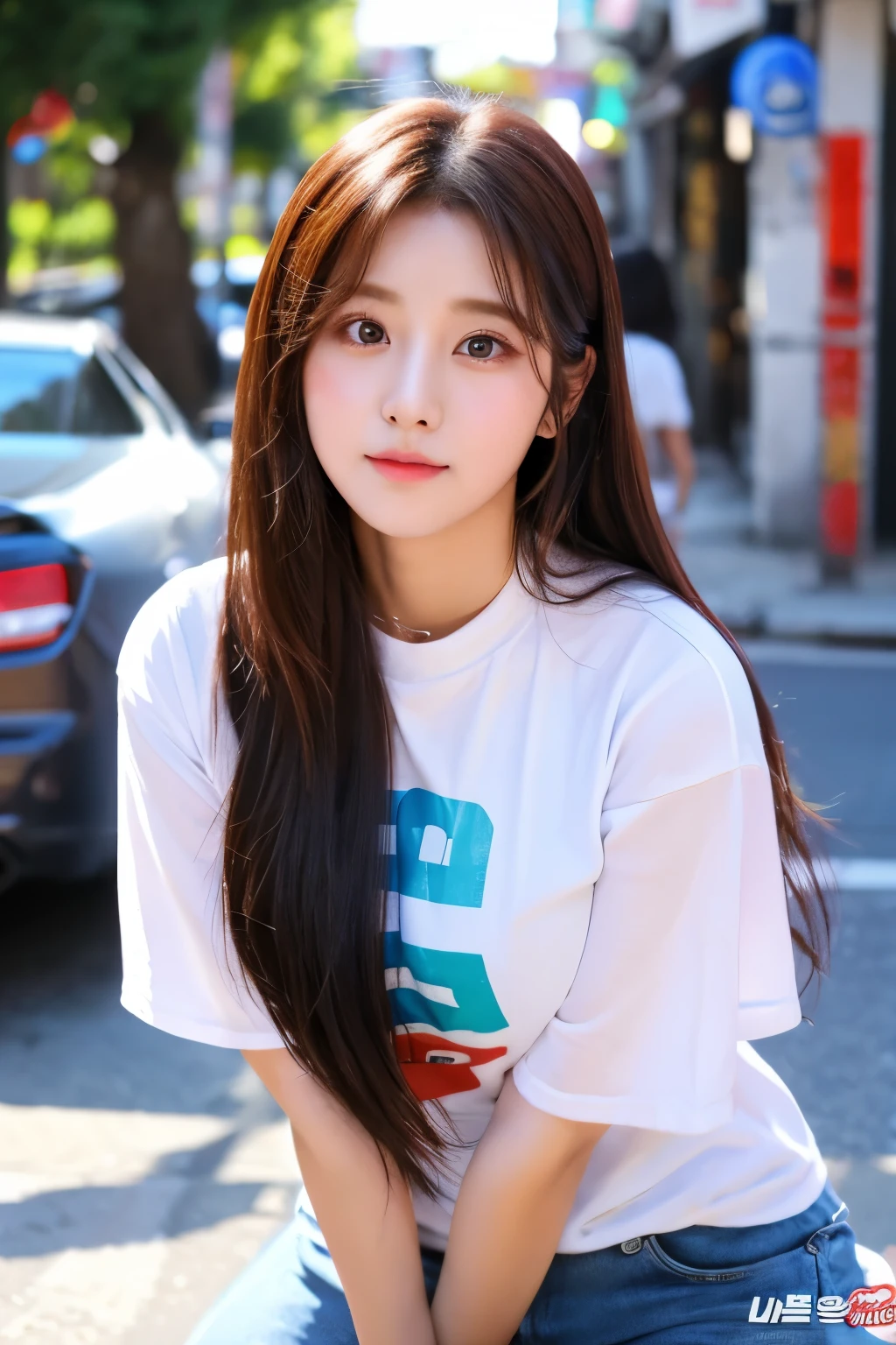 25 years old, big eyes, korean, so long hair, pretty and beautiful face, k-pop idol, suwon sity