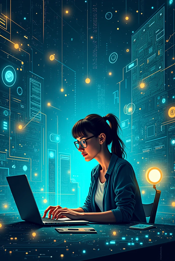 A poster making that shows the role of mission and vission goal as an electronic student of technology