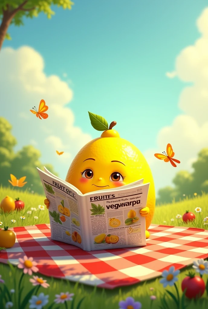 Tender lemon reads from a bottomless newspaper