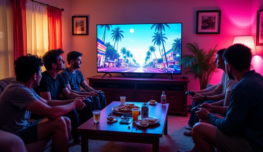 Grand Theft Auto: Pattaya 2016 – การเล่นเกมบนหน้าจอทีวี
