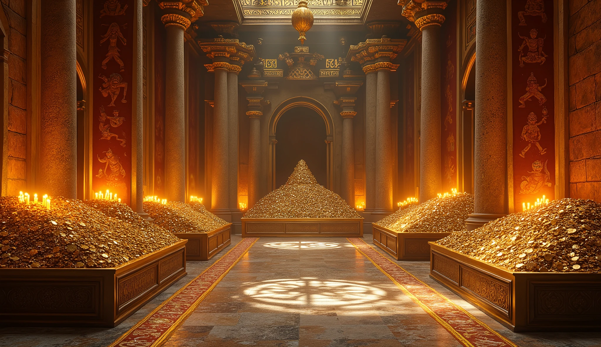 Temple room filled with riches