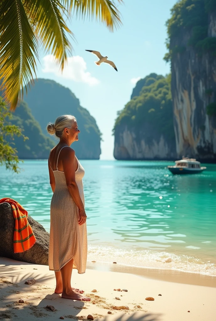 Grandma on Maya Beach

