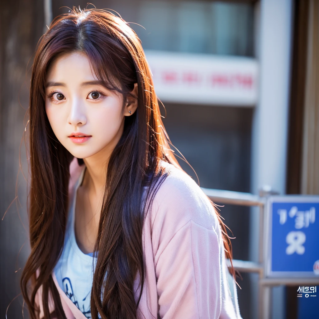 25 years old, big eyes, korean, so long hair, pretty and beautiful face, k-pop idol, suwon sity