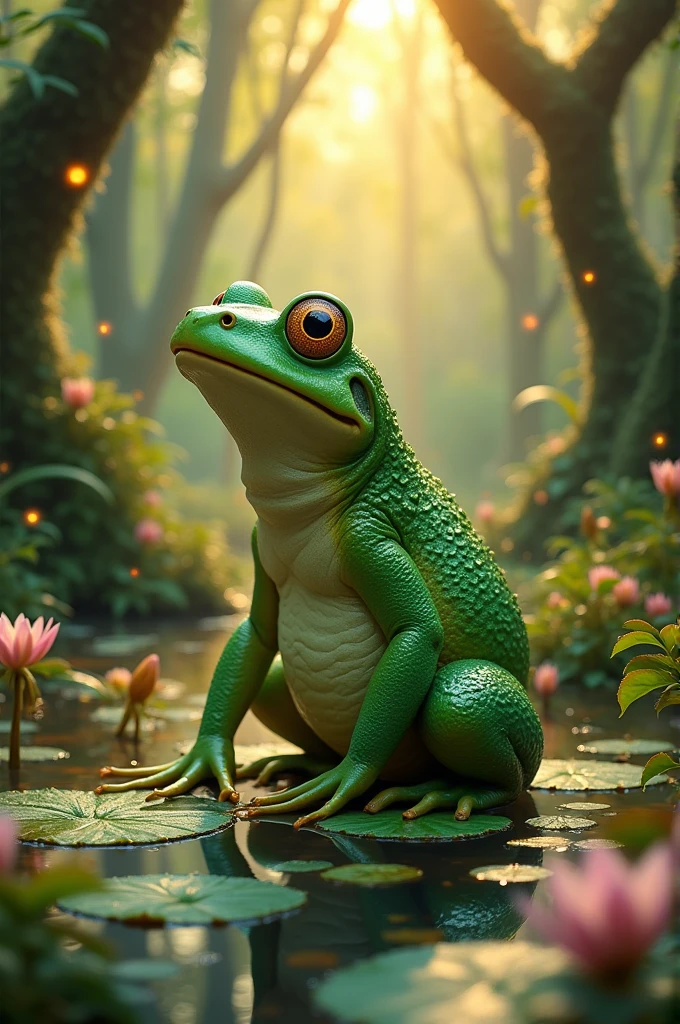 A human in the form of a toad 