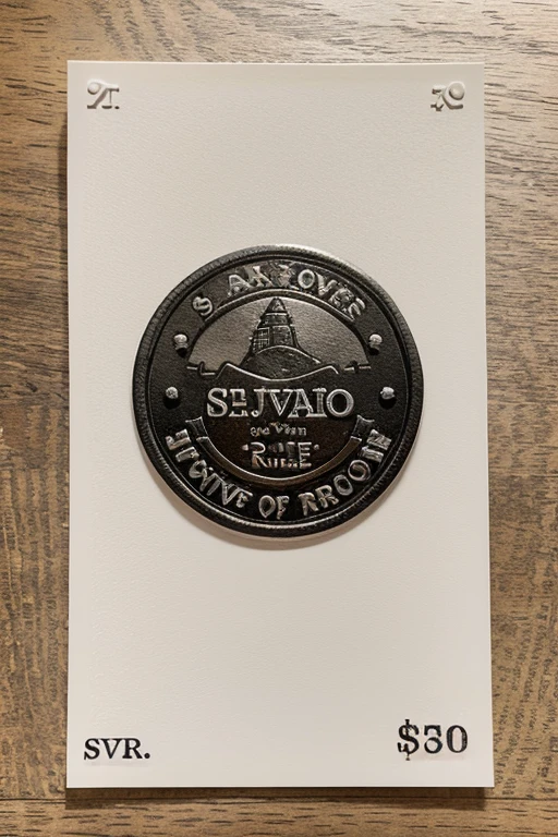 create a STAMP for a company called "SAN JAVIEr S.r.L." that sells products that only the seal is visible, how soon