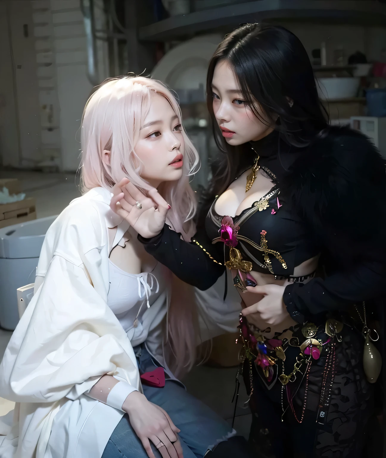 jennie pink black