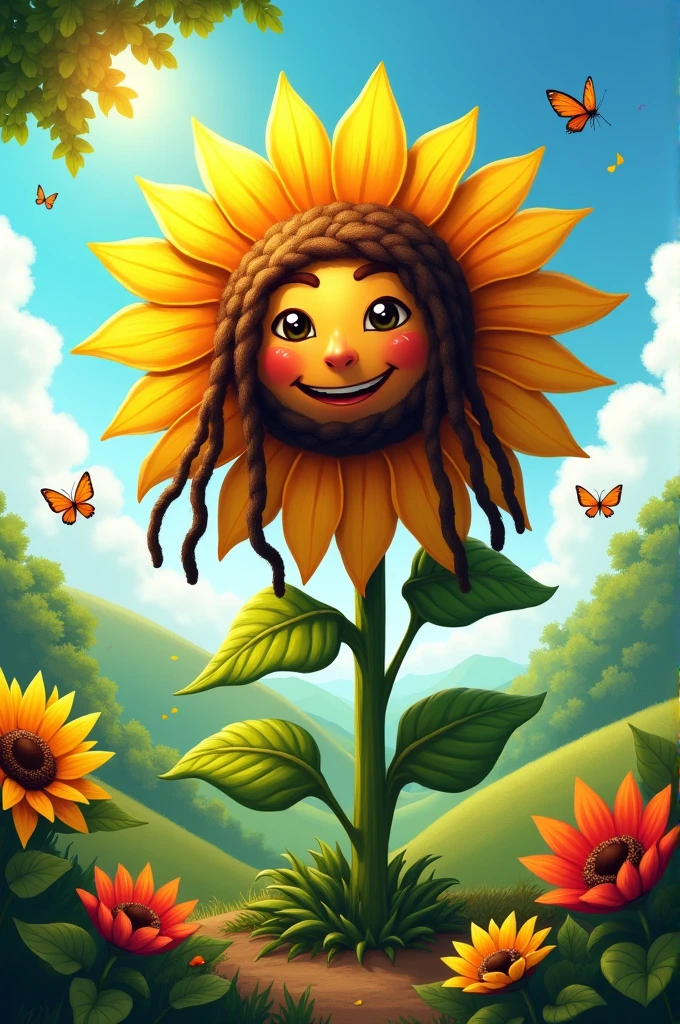 Rastafarian sunflower