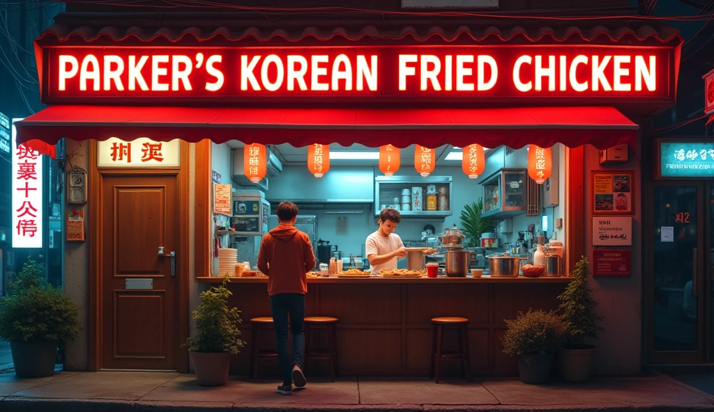 Peter Parker decides to move to Seoul and opens a Korean chicken restaurant called "Parker’s Korean Fried Chicken" To start a new life, he must learn Korean culture and cooking. But his life gets messed up when his chicken restaurant is targeted by a criminal gang.