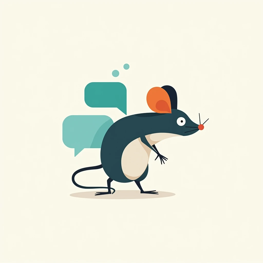Create a logo for a social media consulting company called Manja, mouse
