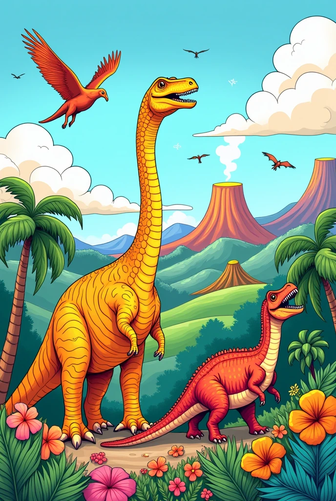 Dinosaur coloring pictures