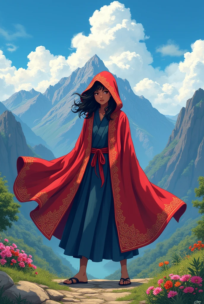 Chilean with Naruto&#39;s Hokage cloak