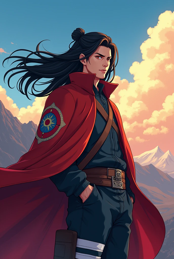 Chilean with Naruto's Hokage cloak