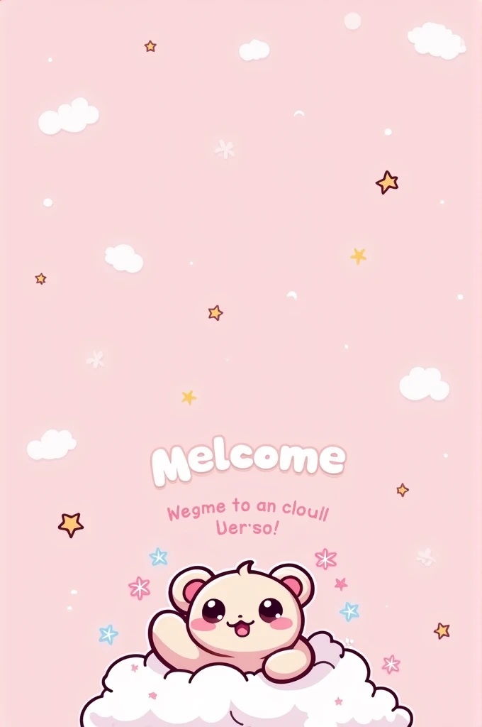 Cute pink discord welcome banner
