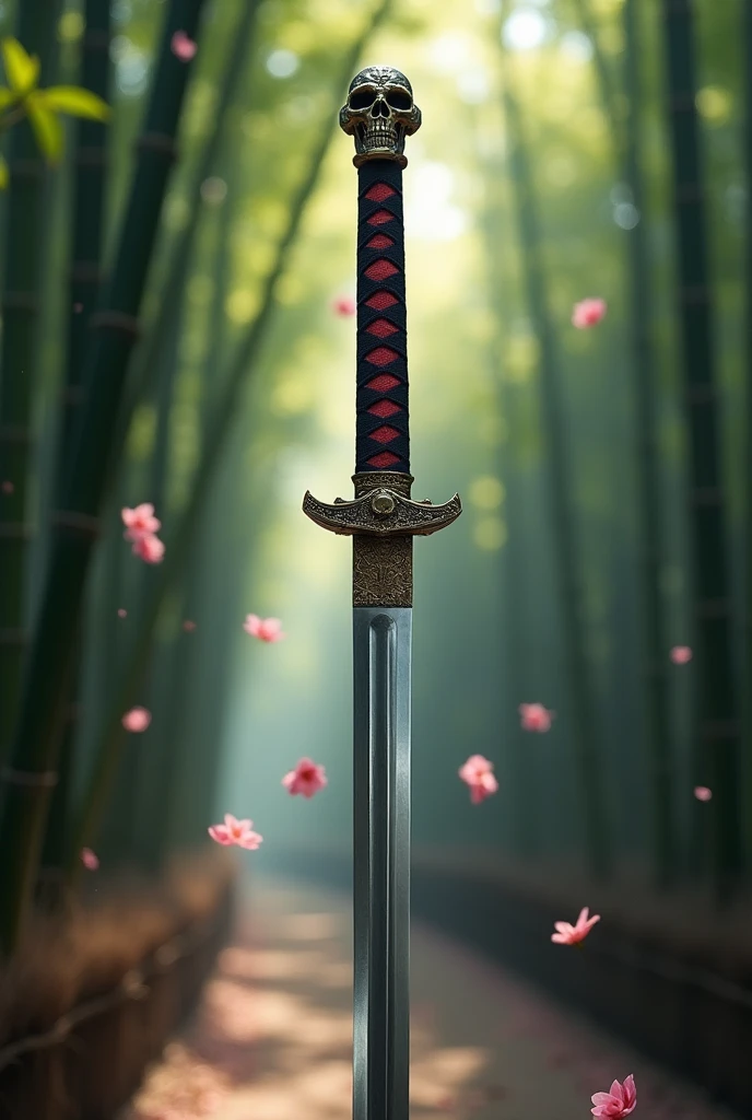 Samurai sword with skull