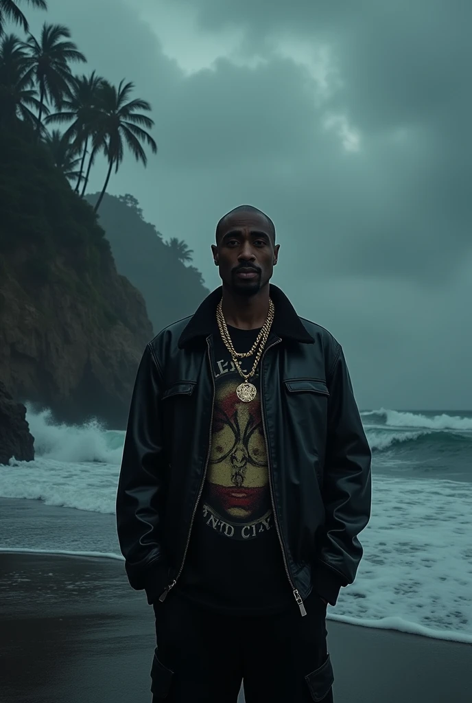 2pac in the shadow island album cover 2024
