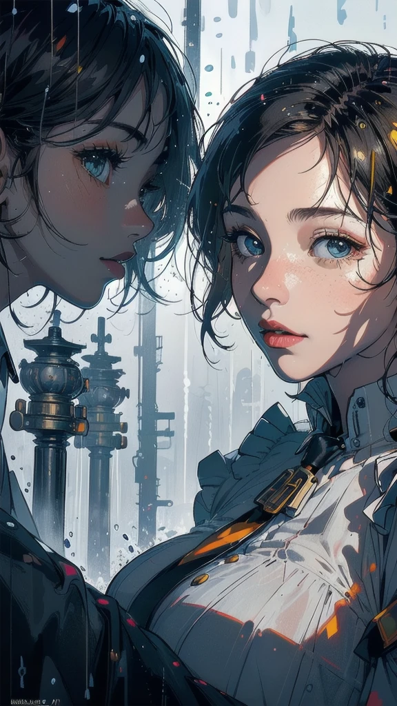 (((masterpiece, highest quality))),(((solo:1.2))),(((1girl:1.2))),32k wallpaper, very detailed, poster,(((((geometric cinematic movie poster))))), ((((bauhaus)))),(((abstract))),((((mid century modern)))),(((((portfolio))))),(((((Close-up))))),(((((bust up))))),((((more various angle)))),(((highlight))),((((heterochromia)))),(((complete. detailed face))),(((Extremely talented))),(((most complecated machine))),(((Overall colorfully))),((((((Absolutely simple background)))))),(((Very heavy downpour))),