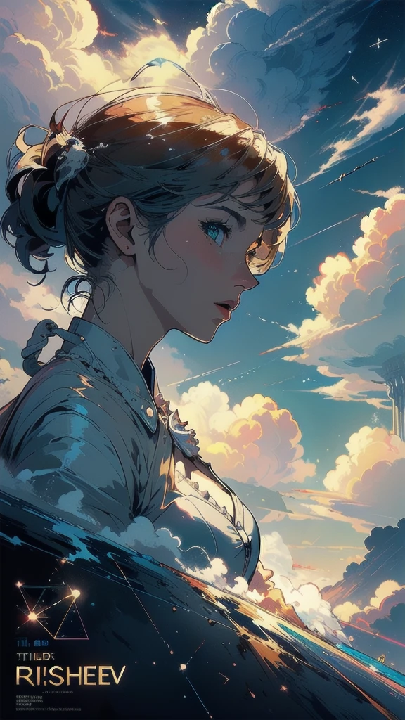 (((masterpiece, highest quality))),(((solo:1.2))),(((1girl:1.2))),32k wallpaper, very detailed, poster, vintage science fiction,(((((geometric cinematic movie poster))))),((((mid century modern)))),(((((portfolio))))),(((((Close-up))))),(((((bust up))))),((((more various angle)))),(((highlight))),((((heterochromia)))),(((complete. detailed face))),(((Extremely talented))),(((most complecated machine))),(((Overall colorfully))),((((((Absolutely cloud rbackground)))))),(((Cumulonimbus that wrap around you)))