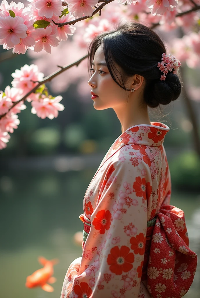 Fair-skinned, black-haired Japanese woman