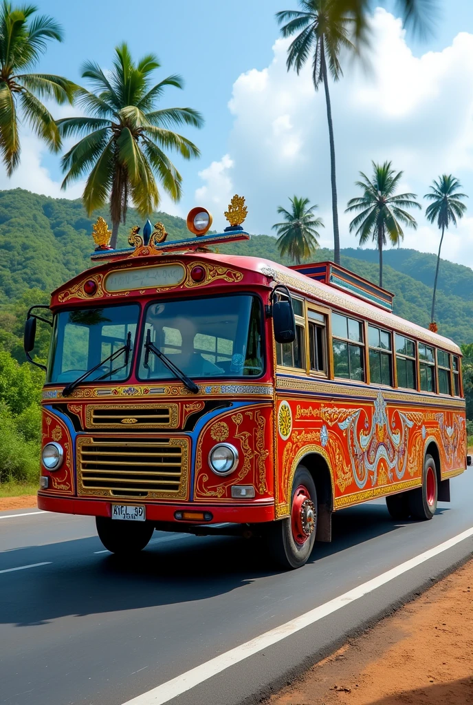 Sri lankan modified beautiful ashok leyland bus