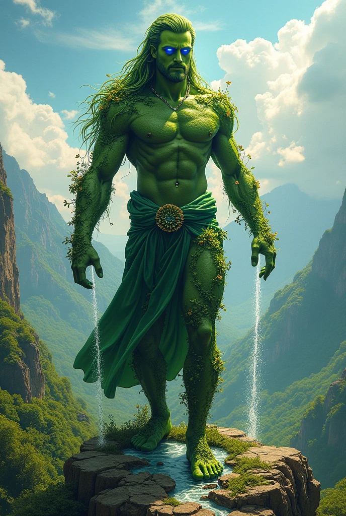 The earth as a human and with human traits without gender