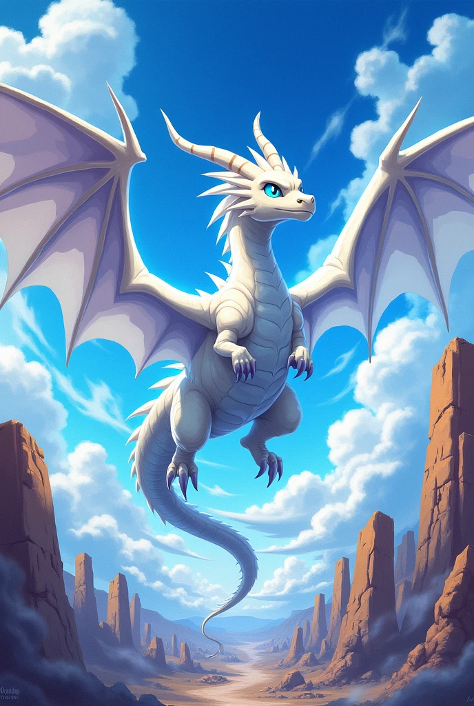 blue eyes white dragon cartoon yu gi oh