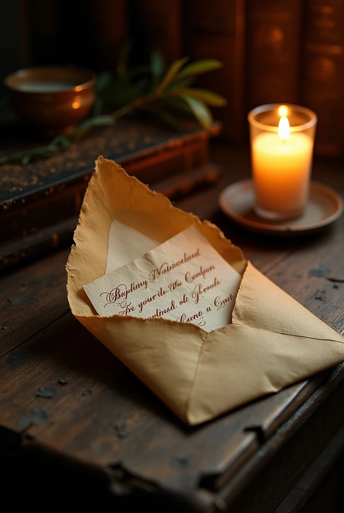 An old letter in the envelope