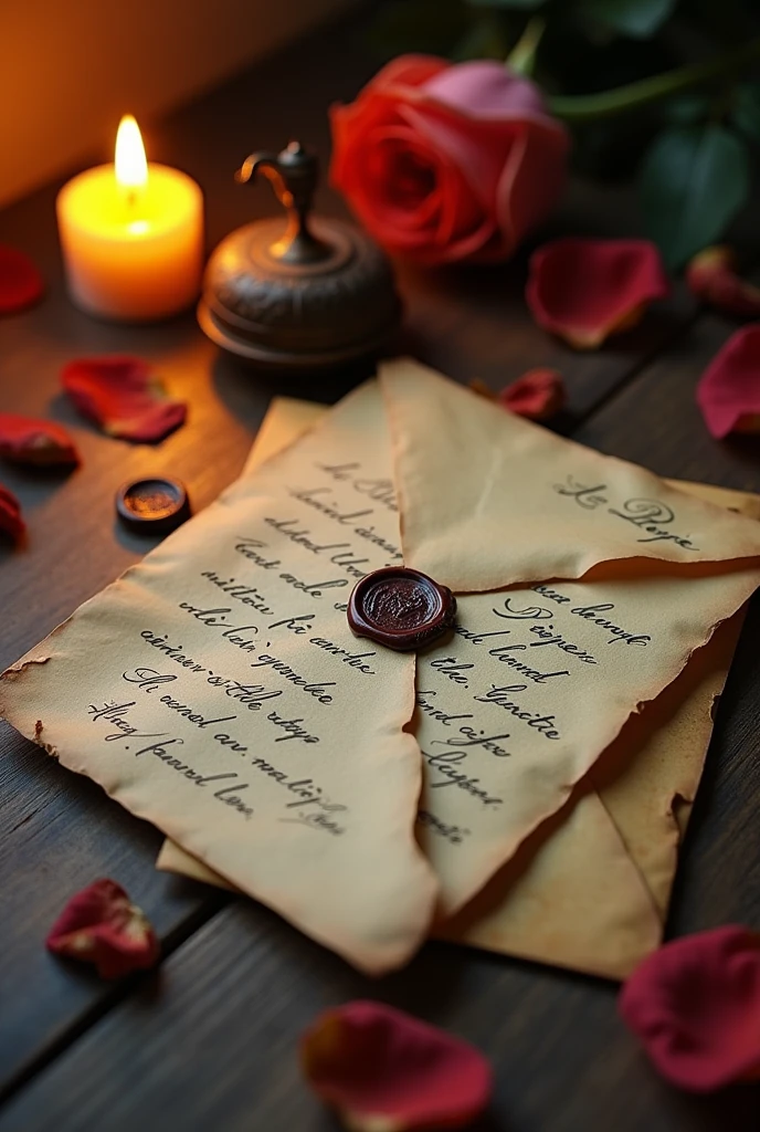An old letter in the envelope