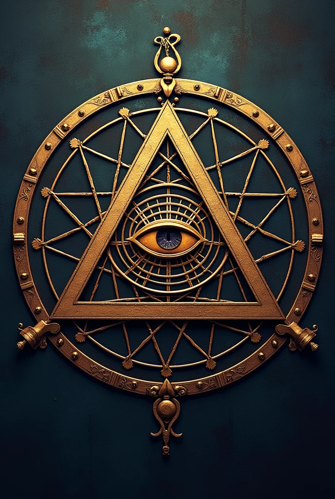 triangle, Background with circular geometric pattern, triangleの中央にひとつの目, Third Eye, Third Eye, Freemason symbol